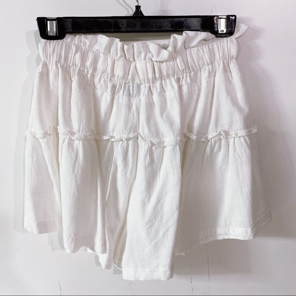 Princess Polly High Waisted Tie White Shorts - Picture 8 of 8